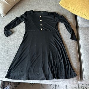 Black size small new mother  nursing dress